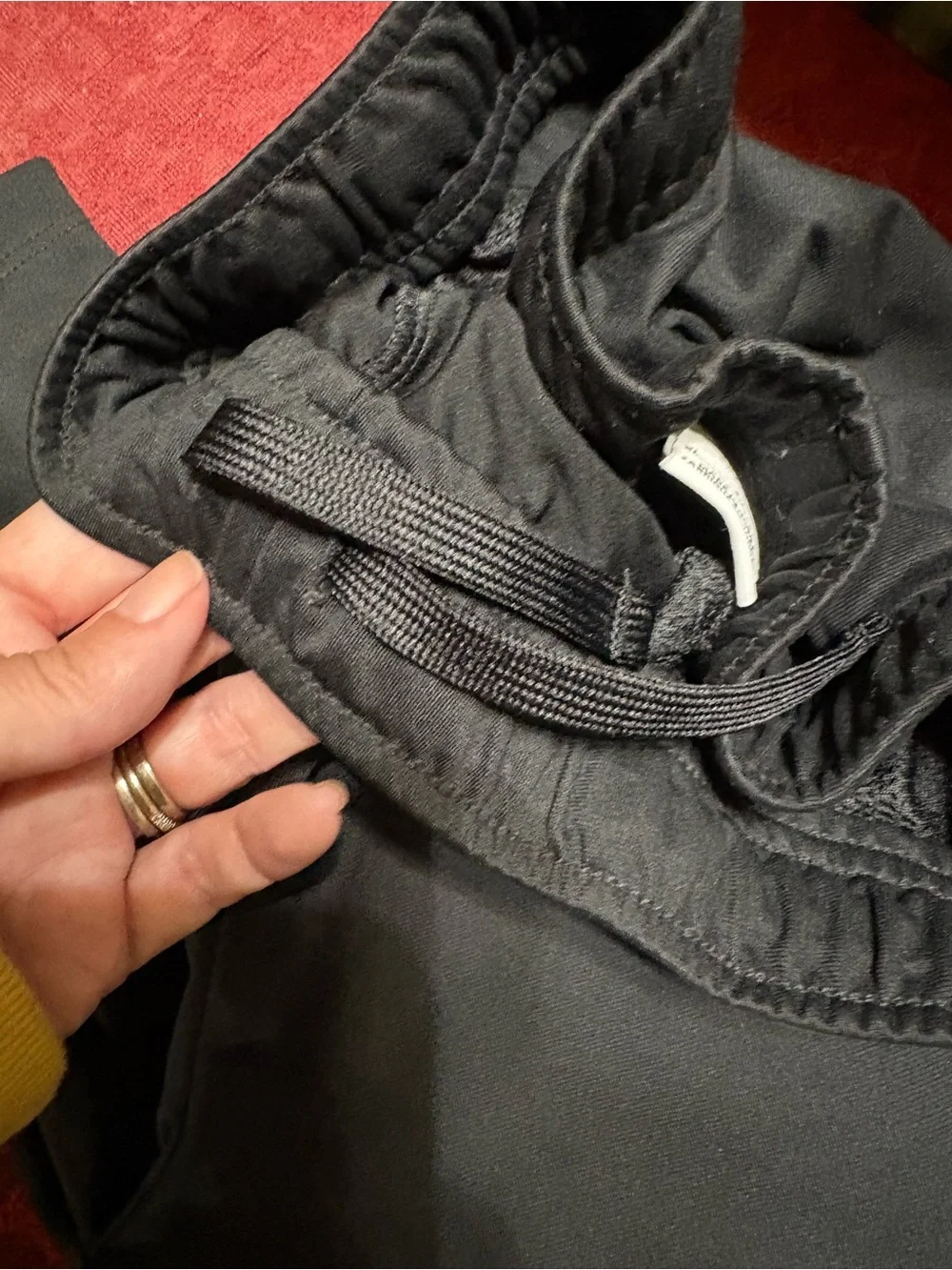 Nike Black Kids Joggers with White Swoosh